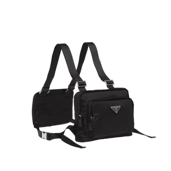 prada nylon harness bag